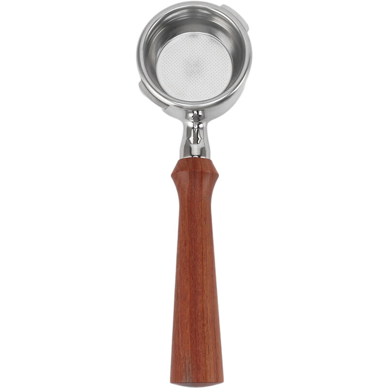 Ugreat - Porte-filtre sans fond de 58 mm en acier inoxydable à deux oreilles pour machine à café gaggia Type f en palissandre brésilien