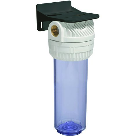 Porte filtre simple nu pour cartouche 9'3/4 – Système de filtration eau – Raccord 20/27 – Pression max 4 bars – Compatible cartouches 68 mm – Aquawater