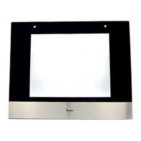 Porte four externe compatible WHIRLPOOL 481010359606 – Dimensions 60x40cm – Acier inoxydable – Résistant aux hautes températures