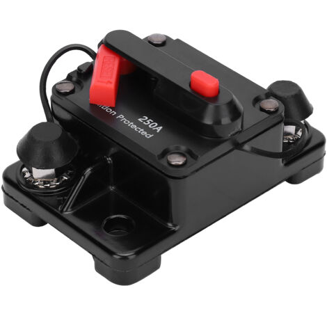 Porte-fusible à réarmement automatique étanche en cuivre pour circuit DC 12‑42V 250A