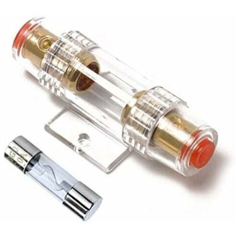 Porte-fusible AGU 4-8 Jauge AWG in-Line avec Une 100 A AGU Fusible pour Voiture Audio/Alarme/Amplificateur/Compresseurs
