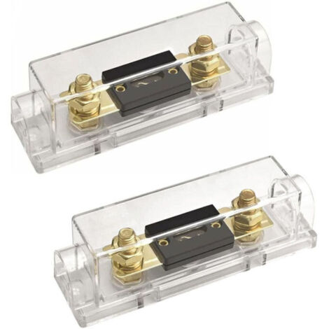 Porte-Fusible ANL Audio Vidéo Stéréo 2 Pièces 0/2/4 mm Fusible 200 A