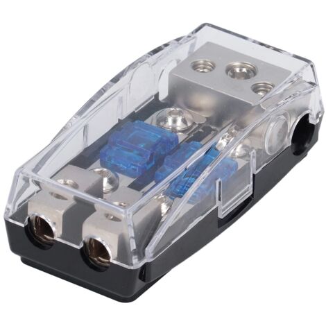 Porte-fusible audio voiture 2 voies avec couvercle anti-poussière pour bateaux et camions
