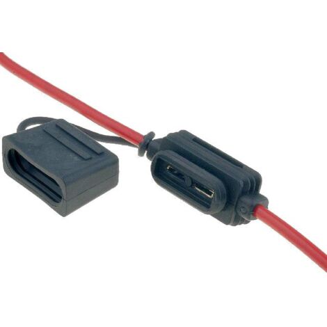 Porte-fusible avec couvercle - Max 20A - Fils nus