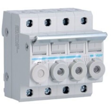 Porte-fusible combiné 3P+N 20A 380V L38 4M avec cartouche (L95400)