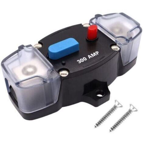 Porte Fusible de Voiture 12V-48V Système de Protection de Fusible Audio pour Voiture, Camping Car, Bateau (300 A)