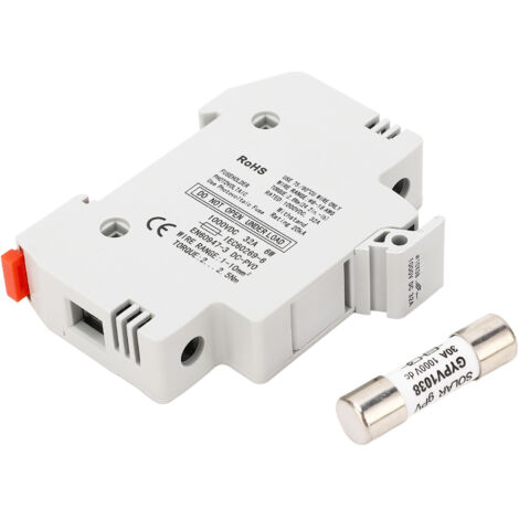 Porte-fusible GYPV-32 1P 32A avec fusible photovoltaïque 1000VDC pour protection de circuit