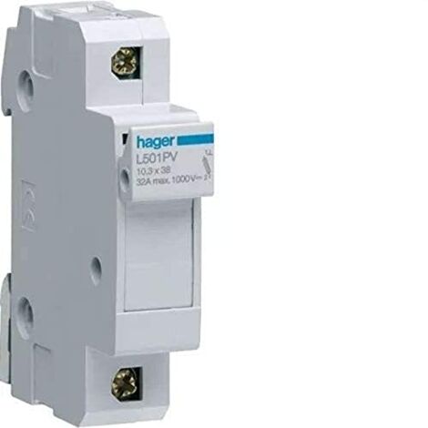 Porte-fusible Hager L501PV 1000 DC 32A 1 pôle