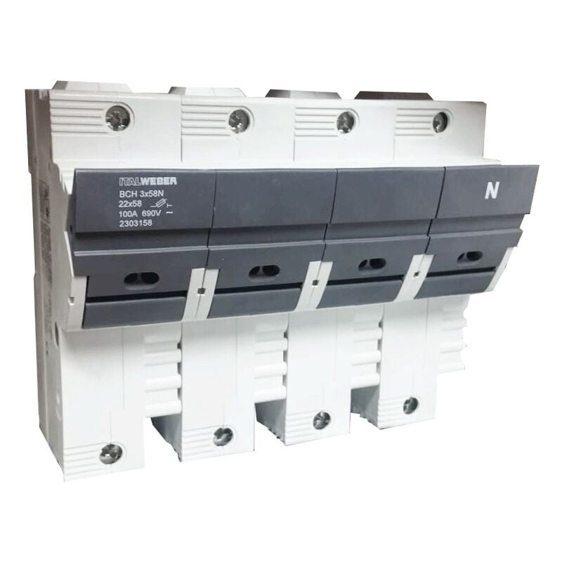 Spit - Porte-fusible Italweber sectionnable bch 22 x 58 mm 3 pôles+N 100A 690V 2303059