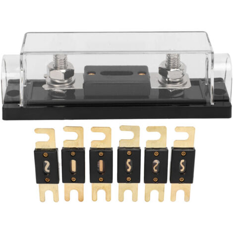 Porte-fusibles Audio de voiture système vidéo 150A jeu de blocs de fusibles ANL avec 6 fusibles pour camping-car Yacht bateau véhicule agricole