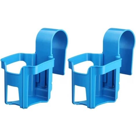 Porte-Gobelet de Piscine - Non spécifié - 2 pièces - Plastique - 14x9x7 cm - Bleu