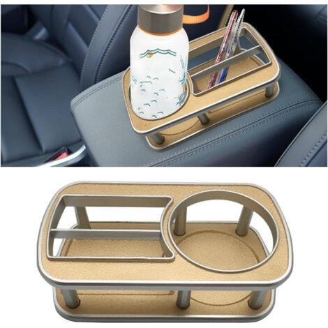 Porte-Gobelet d'eau Multifonction pour Voitures, Support de Téléphone et Bouteilles de Boisson de Voiture, ABS Organisateur de Rangement de Stockage