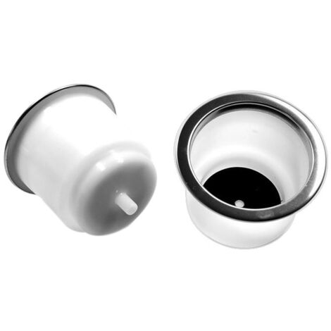 Porte-gobelet en nylon blanc/plateau à gobelet en plastique, accessoires de quincaillerie pour bateaux et véhicules de loisirs, porte-gobelet plaqué blanc, maintient en toute sécurité les gobelets d'e
