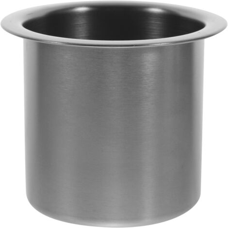 Porte-Gobelet Encastré en Acier Inoxydable Brossé Noir Nickel Insert de