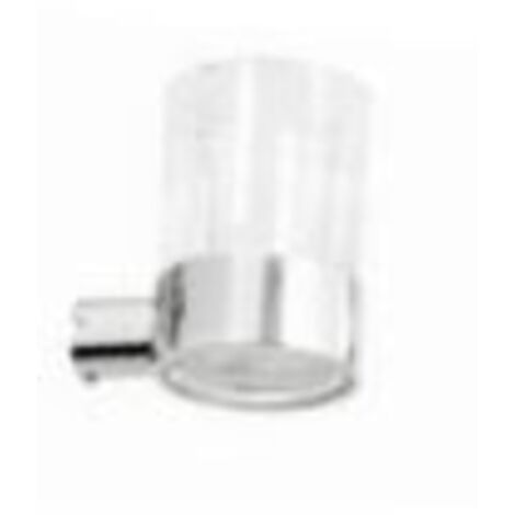 Porte gobelet et support inox et verre