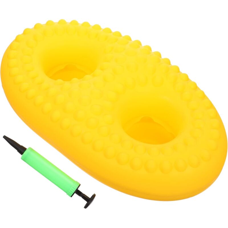 Porte-gobelet flottant en silicone 39x23cm pour piscine et pique-nique - Sous-verres gonflables idéal pour boisson - Tapis de bière