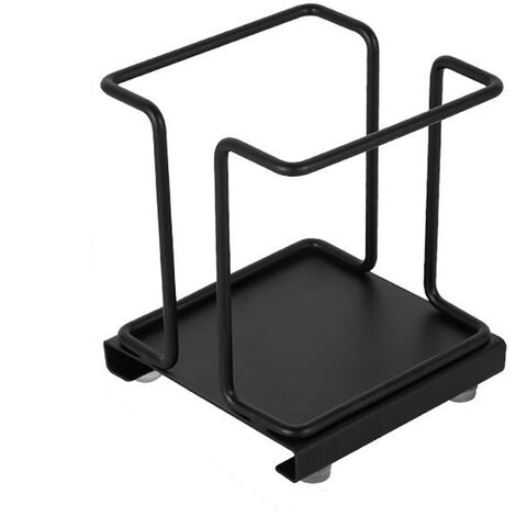 Porte-gobelet jetable de bureau domestique, boîte de rangement de compartiment de thé de lait de sucre de café, boîte de rangement de sachet de thé de barre(noir)