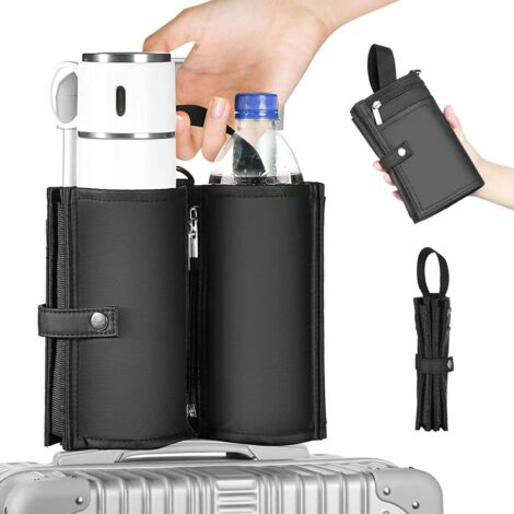 Porte-gobelet noir pour valise (1 pièce)