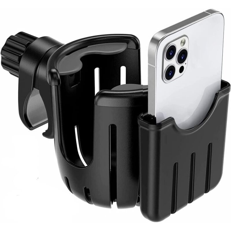 Porte - gobelet porte - téléphone accessoires poussette porte - gobelet porte - café porte - gobelet vélo fauteuil roulant, déambulateur, vélo et