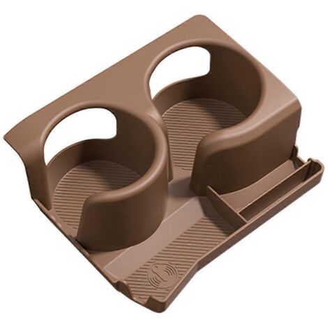 Porte-gobelet pour console centrale de voiture - Marron