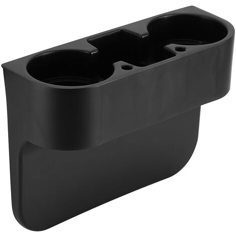 Porte-gobelet pour siège de voiture, canette de boisson, bouteille, support de nourriture, étagère de rangement 3 en 1, noir