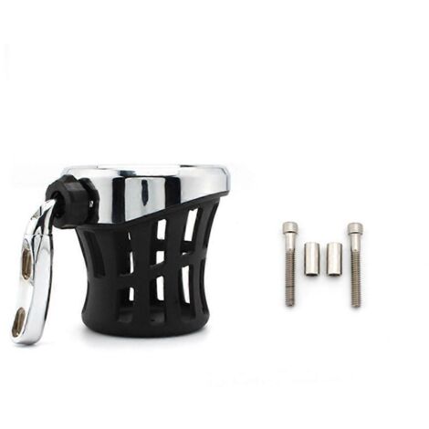 Porte-gobelet pour vélo tout-terrain (argent et noir)