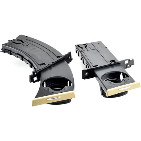 Porte-gobelet Rétractable - Lot de 2 - Plastique Beige - Gauche et Droite - Pour BMW E90 E91 E92 E93