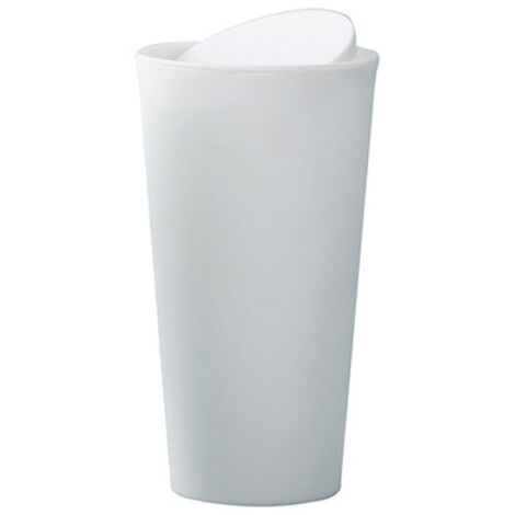 Porte-gobelet seau de rangement poubelle de bureau petite poubelle poubelle de bureau à domicile(Blanc)
