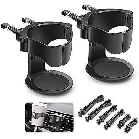 porte Gobelet Voiture, 2pcs Support Gobelet Voiture, Porte-gobelet De Voiture Rglable, Pour Grille D'aration De Voitures, Camions, Camping-cars(no