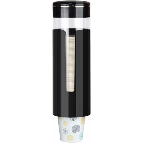 Porte-gobelets mural noir – Format adaptable, gain de place, salle de bain et bureau