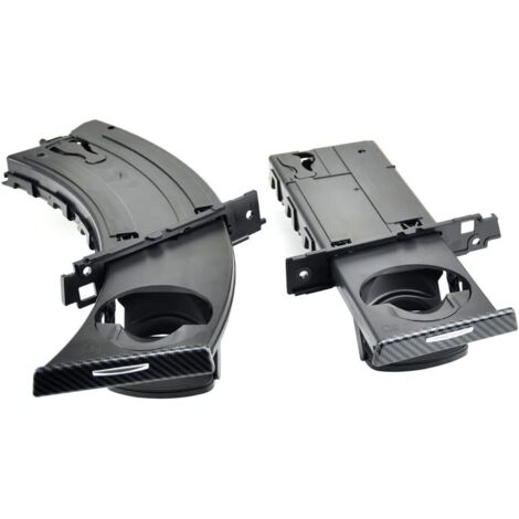 Porte-gobelets Rétractables - Lot de 2 - Motif Carbone - Pour Tableau de Bord - Compatible BMW E90 E93