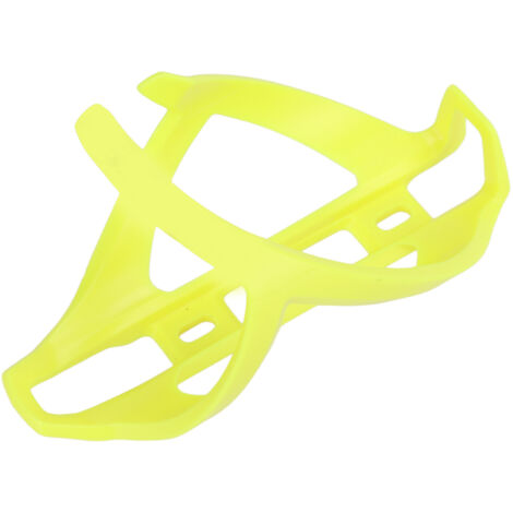 Porte-gourde vélo noir en TPR souple, support bidon pour VTC et cyclisme sur route, également disponible en jaune.