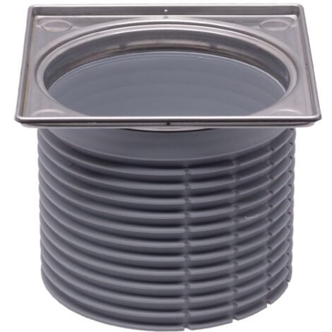 Porte-grille d 110mm/100mm/cadre en acier inoxydable 121x121mm, O-Ring. Système "Klick-Klack