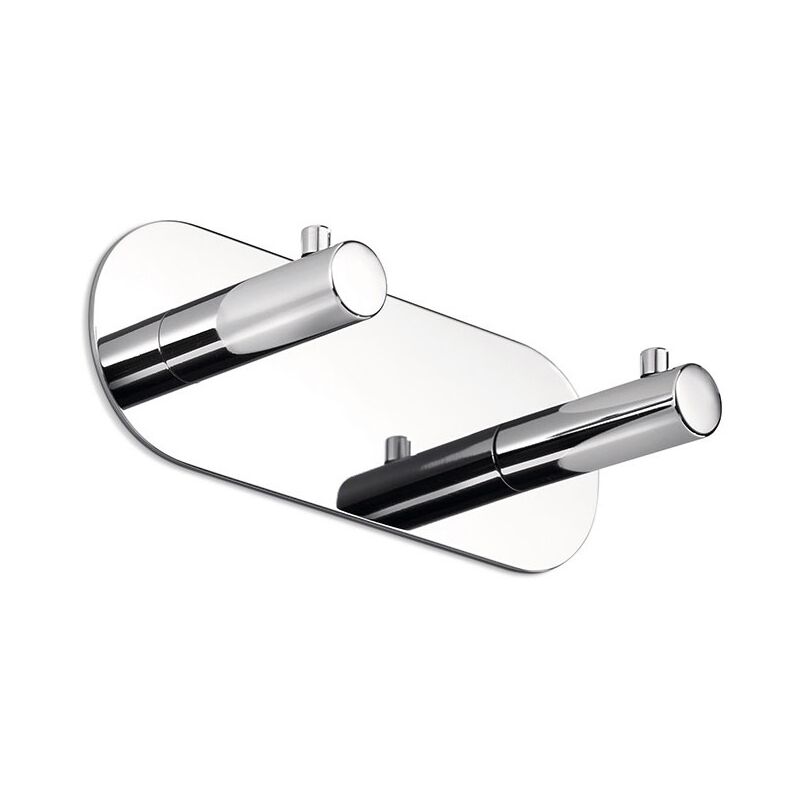 Inda - Porte-manteau double en acier chromé Gealuna Inda - Porte-manteau double en acier chromé Gealuna