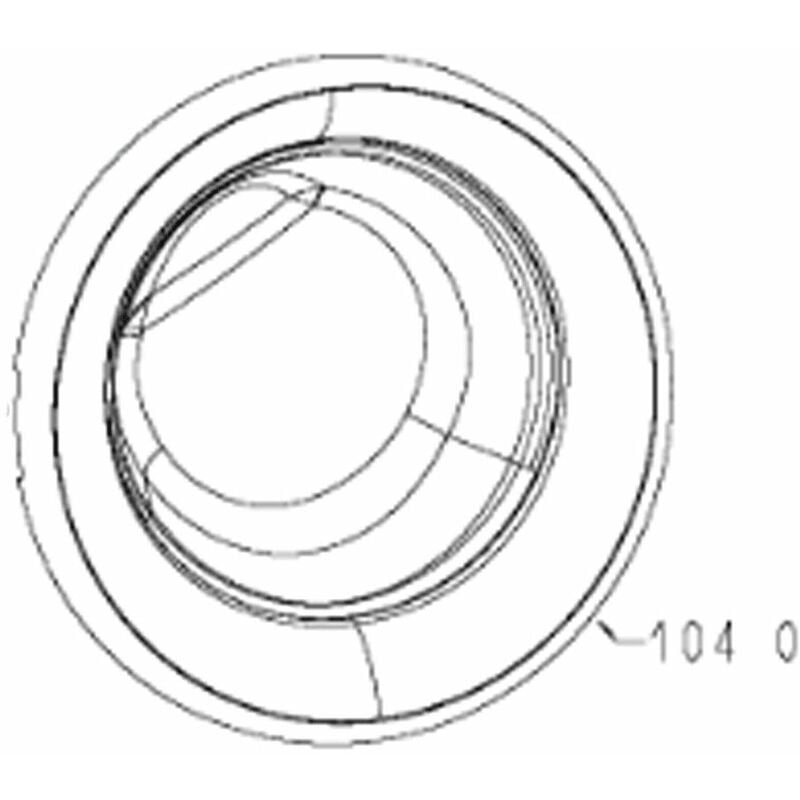 Porte hublot complète (repère 104 0) d'origine (C00532991, 488000532991) Lave-linge Whirlpool