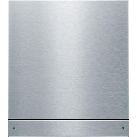 Kit façade de porte inox pour lave-vaisselle 60 cm – Dimensions 585 x 589 mm – Installation facile – Compatible avec Bosch et autres marques