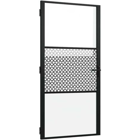 Porte intérieure,Porte d'entrée Noir 102.5 x 201.5 cm CFW69204