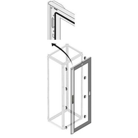 Porte IP65 Transparente 12 Mod H 2000mm L 800mm (x1) 1STQ007317A0000 ABB PDLG2044