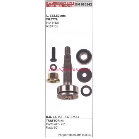 Porte-lame à moyeu arbre tracteur de pelouse tondeuse plate 44" 46" Ayp 010842