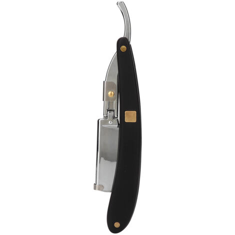 Porte-lame de rasoir vintage pour hommes - Outil de rasage pliant pour barbier et épilation argenté