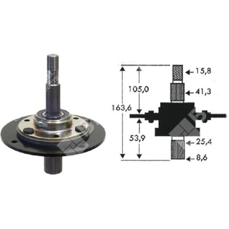 Porte-lame hauteur 162 mm pour tracteurs de pelouse MTD - CUB CADET - TORO - YARD-MAN 717-0913 - 008811
