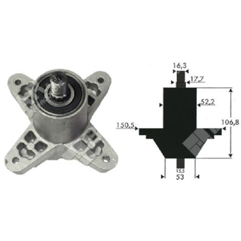 Porte-lame pour tracteurs MTD - CUB CADET - TORO - YARD-MAN 618-0142A - 918-0142 - 618-0138 - 020566