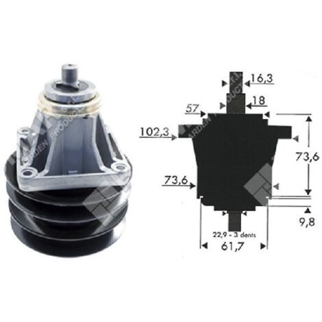 Porte-lame pour tracteurs MTD - CUB CADET - TORO - YARD-MAN 618-0431 - 618-0594 - 918-0594 - 001325