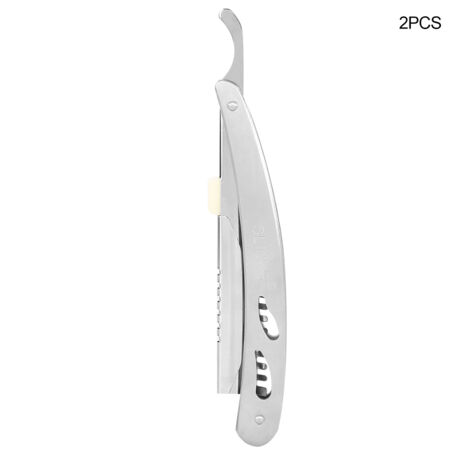Porte-lames de rasoir manuel pliable, support pour couteaux de barbier - 2 pièces pour salon et domicile