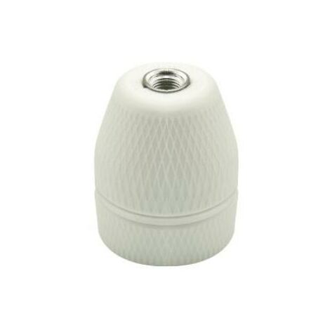 Porte-lampe en porcelaine de fai - avec trou fileté e27 douille 0160