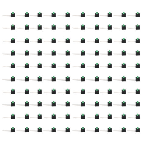 Porte-LED 3mm Vert Support 100 Pièces Lampshade 90° avec Composants Industriels