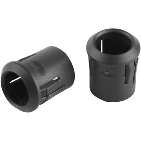 Porte-LED noir en nylon, 10mm, 50 pièces, support de diode avec clip et monture, pratique