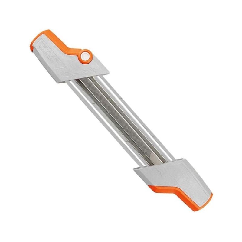 SNQ - Porte-lime 2 en 1 pour chaîne de tronçonneuse 0.325 ø 4,8 mm -blanc,
