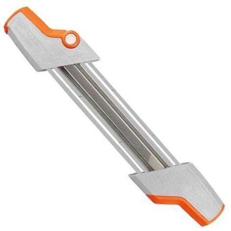 Porte-lime 2 en 1 pour chaîne de tronçonneuse  - 0.325 Ø 4,8 mm - Blanc