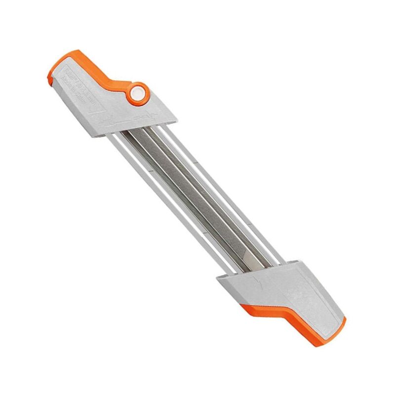 Porte-lime 2 en 1 pour chaîne de tronçonneuse 3/8' P Ø 4,0 mm